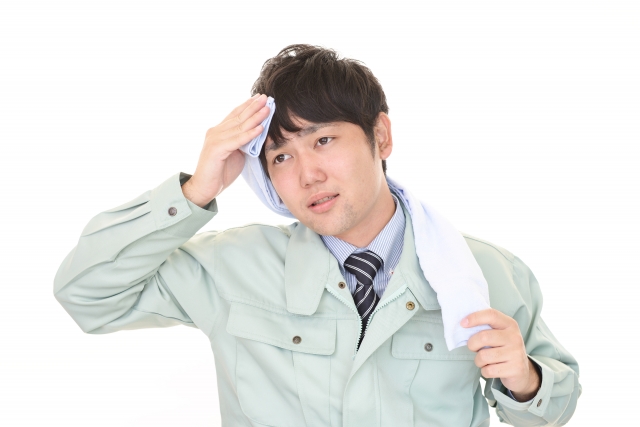 臭いを気にする男性